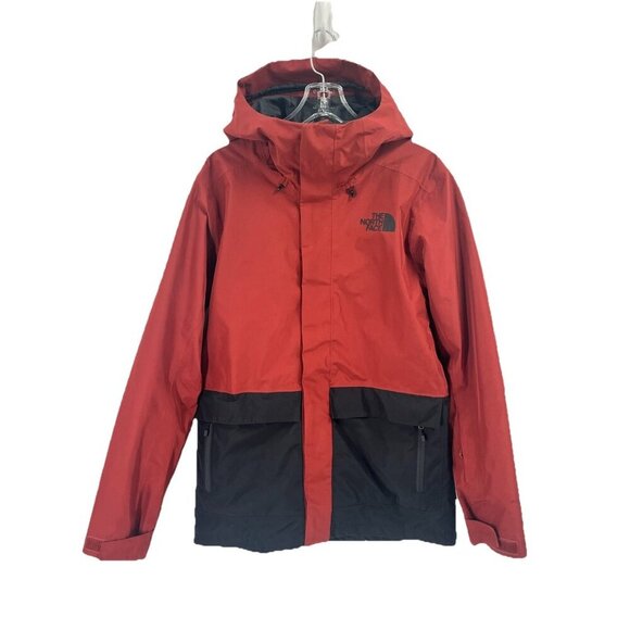 The North Face Men’s Clement Triclimate Jacket Red Brown Sz Small Shell Only - Picture 1 of 5